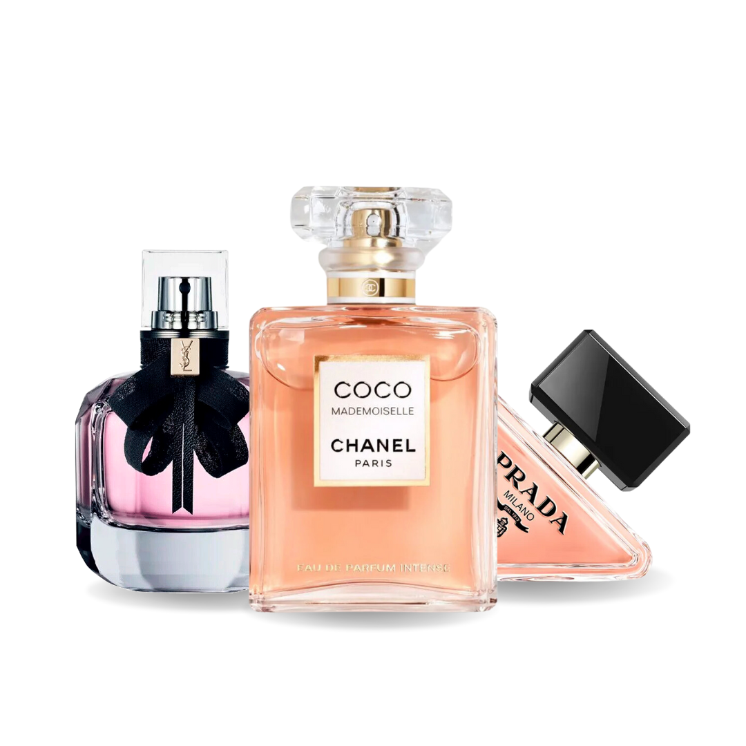 Set de 3 parfumuri | Prada Paradoxe · Coco Mademoiselle · Mon Paris