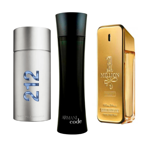 Set de 3 parfumuri | 212 NYC · 1 Million · Armani Code