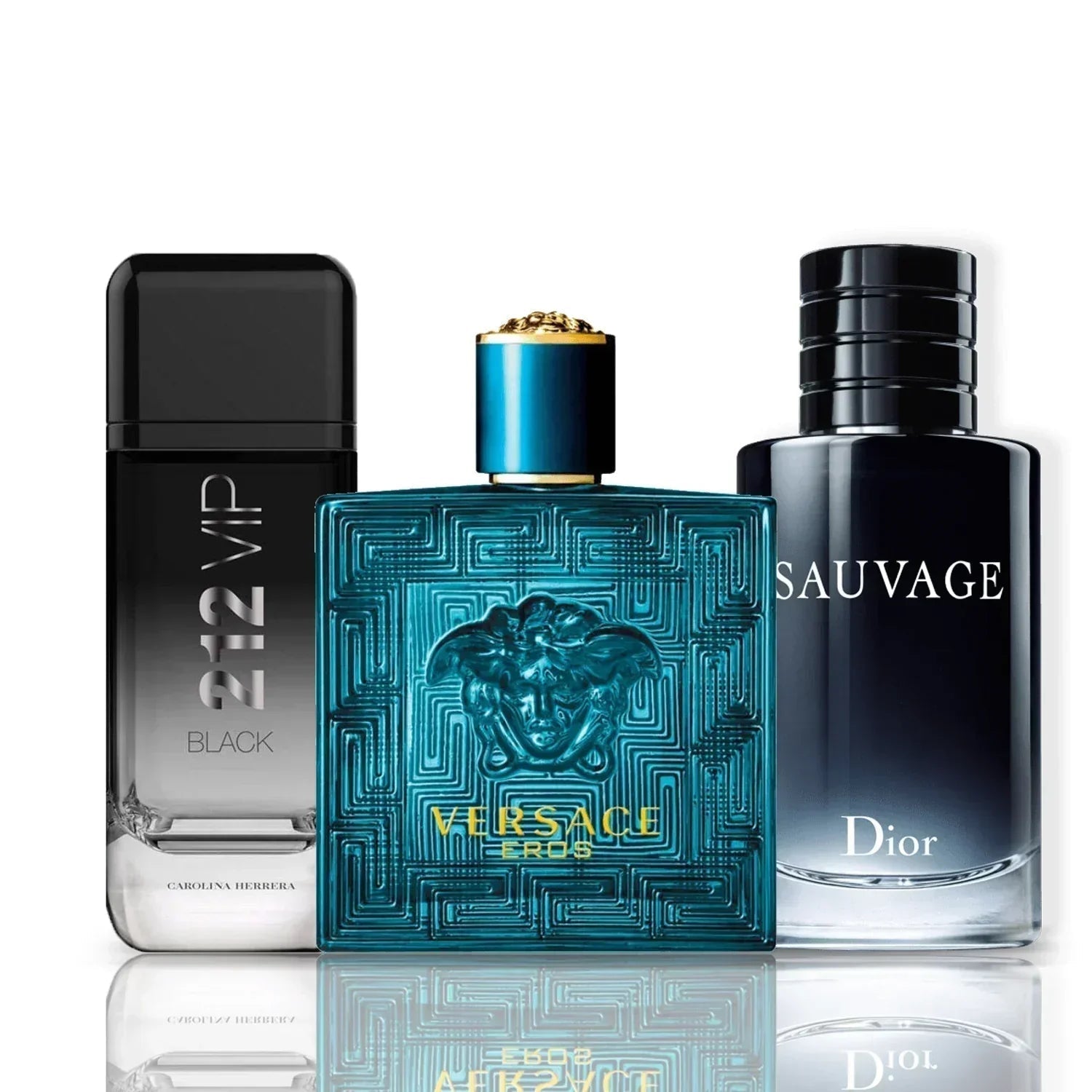 Set de 3 parfumuri | Eros · Sauvage · 212 VIP Black