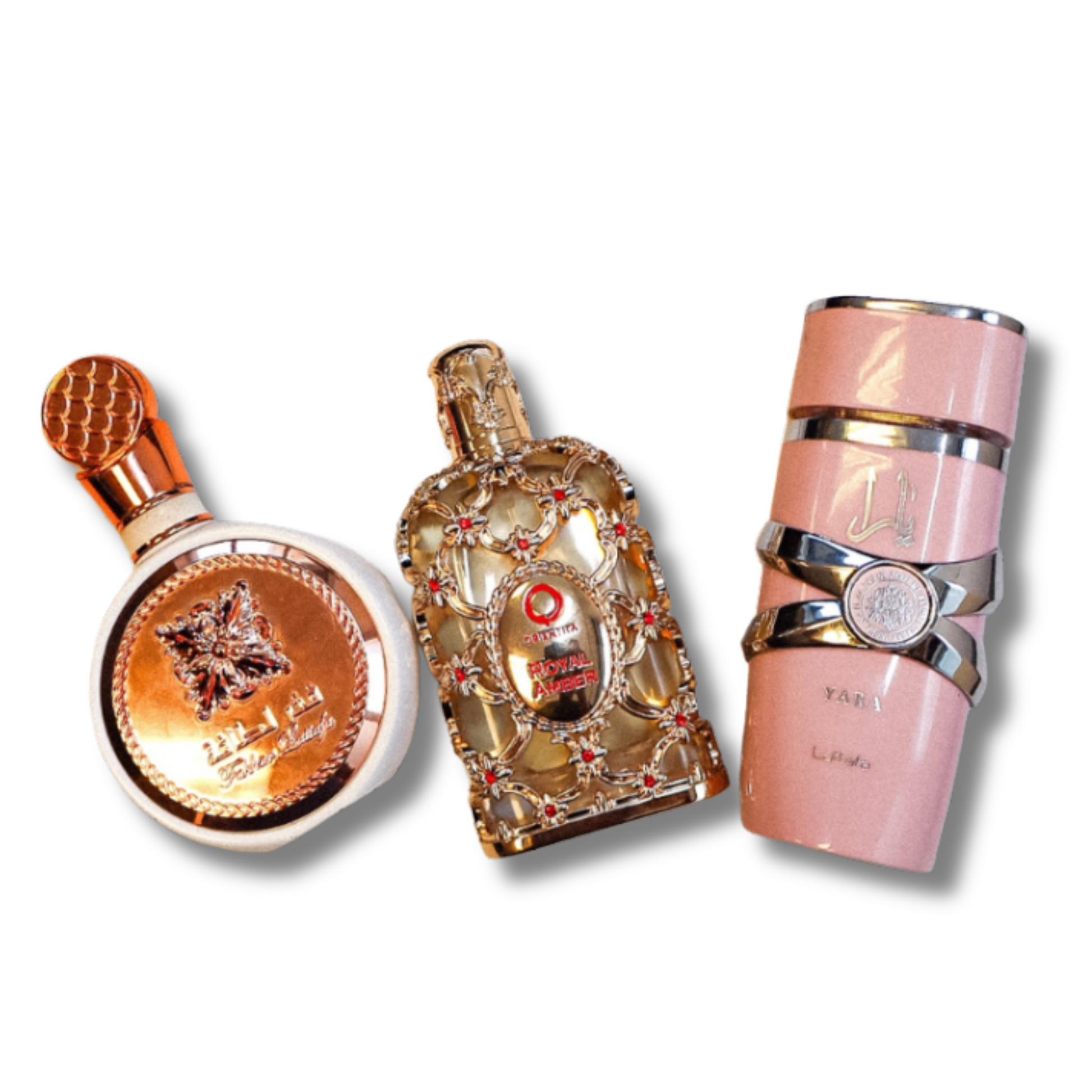 Set de 3 parfumuri | Yara · Fakhar · Royal Amber