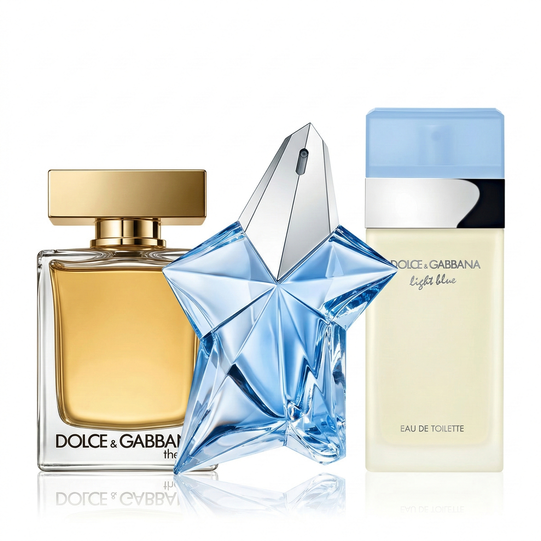 Set de 3 parfumuri | Light Blue · The One · Angel
