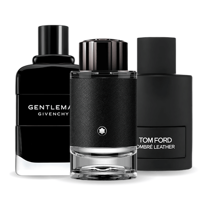 Set de 3 parfumuri | Ombré Leather · Gentleman · Montblanc Explorer