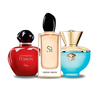 Set de 3 parfumuri | Hypnotic Poison · Armani Sì · Dylan Turquoise