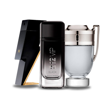 Set de 3 parfumuri | Bad Boy · 212 VIP Black · Invictus