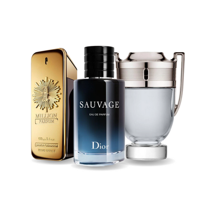 Set de 3 parfumuri | 1 Million · Sauvage · Invictus