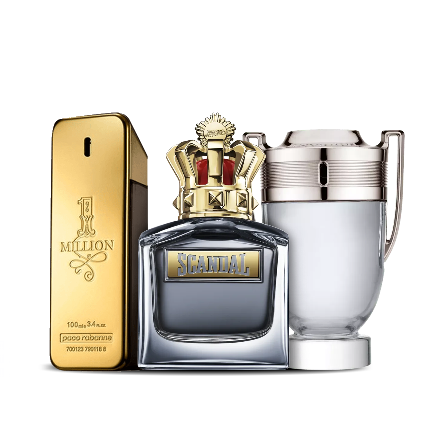 Set de 3 parfumuri | Invictus · Scandal · 1 Million