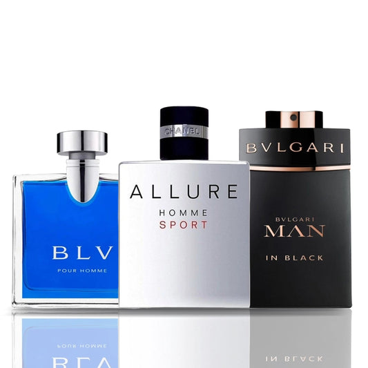 Set de 3 parfumuri | BLV · Allure Homme Sport · Man in Black